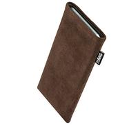 FITBAG Classic Marrón Funda a Medida para Samsung Galaxy Z Flip 8 Material: Microfibra Alcantara auténtica | Forro de Microfibra