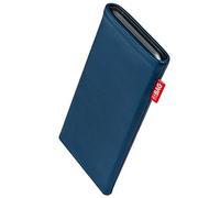 FITBAG Funda para Gigaset GL795 | Beat Azul | Funda de Piel Genuina con Forro Interior de Microfibra para Limpiar la Pantalla