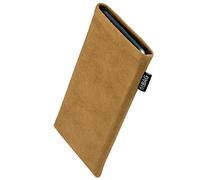 FITBAG Funda para Motorola Edge 60 | Classic Arena | Funda de Alcantara con Forro Interior de Microfibra para Limpiar la Pantalla