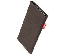 FITBAG Funda para Motorola RAZR 70 | Jive Marrón | Funda de Tela con Forro Interior de Microfibra para Limpiar la Pantalla