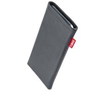 FITBAG Funda para Nubia RedMagic 11S Pro | Beat Gris | Funda de Piel Genuina con Forro Interior de Microfibra para Limpiar la Pantalla