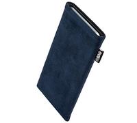 FITBAG Funda para Samsung Galaxy A07 5G | Classic Azul | Funda de Alcantara con Forro Interior de Microfibra para Limpiar la Pantalla