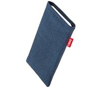 FITBAG Funda para Samsung Galaxy A37 5G | Jive Azul | Funda de Tela con Forro Interior de Microfibra para Limpiar la Pantalla
