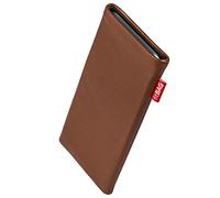 FITBAG Funda para Vivo X300 FE | Beat Marrón | Funda de Piel Genuina con Forro Interior de Microfibra para Limpiar la Pantalla