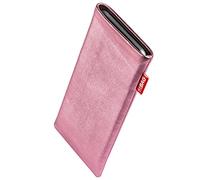 FITBAG Funda para Vivo X300 FE | Groove Rosa | Funda de Piel Foil Genuina con Forro Interior de Microfibra para Limpiar la Pantalla