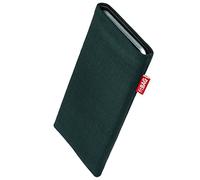 FITBAG Funda para Vivo X300 FE | Rave Verde | Funda de Tela con Forro Interior de Microfibra para Limpiar la Pantalla
