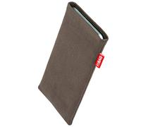 FITBAG Funda para Vivo X300 FE | Rock Taupe | Funda de Tela con Forro Interior de Microfibra para Limpiar la Pantalla