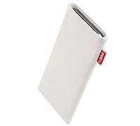 FITBAG Funda para Xiaomi Poco F7 | Beat Blanco | Funda de Piel Genuina con Forro Interior de Microfibra para Limpiar la Pantalla