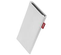 FITBAG Funda para Xiaomi Poco F7 | Rock Blanco | Funda de Tela con Forro Interior de Microfibra para Limpiar la Pantalla