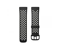 Fitbit - FB174SBBKWTL smart wearable accessory Grupo de rock Negro, Blanco Aluminio, Silicona