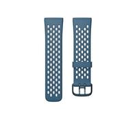 Fitbit Versa 3/Sense Sport Band Accesory, Sapphire/Fog Grey, Small