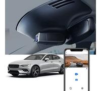 Fitcamx Dash CAM Adecuada para Volvo S60 V60 2022 2021 2020 2019 T5 T6 T8, 4K Camara Coche, 2160P UHD Video WiFi, OEM Accessories, G-Sensor, Night Vision, Grabación en Bucle, 64GB Card