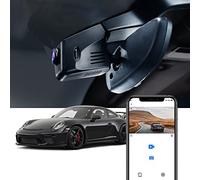 Fitcamx DashCAM Adecuado para Porsche 718 Boxster Cayman 981 982 987, 911 Turbo 991 (Model C), OEM Camera Coche 4K WiFi, Monitor de Aparcamiento vídeo UHD, G-Sensor, Visión Nocturna, Tarjeta de 64 GB