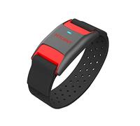 FITCENT Pulsera para monitor de frecuencia cardíaca, Bluetooth ANT+, sensor óptico de frecuencia cardíaca, rastreador de fitness recargable para Peloton Strava Zwift