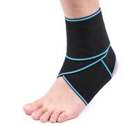 FitDA Tobillera para Banda Elástica Transpirable Ajustable Unisex Azul