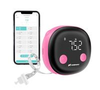 Fitdays - Cinta métrica inteligente para medir el cuerpo, pantalla LED HD, herramienta de monitoreo de grasa corporal para fitness y pérdida de peso (rosa)