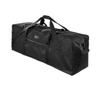 Fitdom Bolsa de lona extra grande de 123 l con cremallera mejorada, duradera y resistente al agua. Perfecta como bolsa de camping, almacenamiento de viaje, tienda de campaña, bolsa de equipo