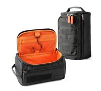 Fitdom Neceser Compacto Colgante táctico para Hombres, Viajes y Almacenamiento. Se Adapta a Maquillaje cosmético Grande y pequeño, cortaúñas, Cepillo de Dientes, Ducha, Afeitado y