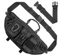 Fitdom Tactical Inspired Large Sling Bag For Men Techwear Accessories EDC Bag For Men. Multi-Functional Waist Pack