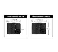 Fitem Cinturón abdominal presoterapia (aparato no incluido) - Drenaje linfático del vientre y masaje de espalda - Anticelulitis - Refinado silueta - Garantía de 2 años
