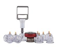 Fitem Combo Ventosa automática y 20 ventosas de masaje, Cupping, Hijama, Anticelulitis - Alivia dolores musculares espalda, piernas, pantorrillas, hombros, brazos
