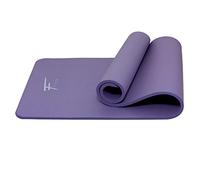 Fitem Esterilla de ejercicio de espuma NBR de alta densidad y gran grosor para gimnasio, yoga, fitness, pilates, gimnasia, entrenamientos y culturismo, incluye correa de transporte