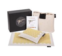 Fitem - Set de acupresión de alta gama y ecológico, alfombra de acupresión - cojín - bolsa, alivio del dolor de espalda y cuello, relaxación muscular y estimuladores