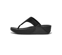 Fitflop Lulu Shimmerlux Toe Cap, Sandalias deslizantes Mujer, Todo Negro, 36 EU