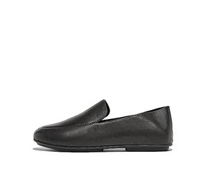 Fitflop - Allegro Crush-Back Leather Loafers, Mocasín Plano,