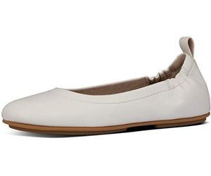 Fitflop Allegro Soft Leather Ballet Pumps, Zapatos Tipo Mujer, Piedra, 36.5 EU