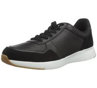 Fitflop ANATOMIFLEX Mens Leather-Mix Sneakers, Zapatillas Hombre, Negro (Black), 41 EU