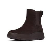 Fitflop F-Mode Stitch - Botas Chelsea de gamuza cálida para mujer, color marrón chocolate, talla 38, marrón, 40 EU