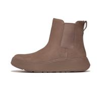 Fitflop Botas Chelsea Planas de Gamuza F-Mode, Mujer, Gris Minky, 39 EU