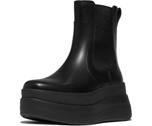 FitFlop Botas de mujer F-Mode Stack Botas Chelsea de piel E2J EUR 37