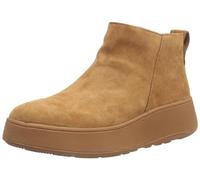 Fitflop Botines de Gamuza F-Mode, Botas Cortas al Tobillo Mujer, Beige, 37 EU