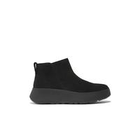FitFlop Botin de mujer de serraje con cremallera y plataforma. Negro 40/6,5
