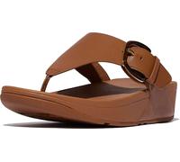 FitFlop Chanclas de mujer Lulu Resin-Buckle Sandalias de piel con puntera JE9 EUR 37