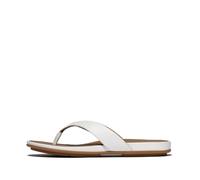 Fitflop Chanclas de piel Gracie para mujer, White, 6.5 UK Narrow