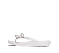 Fitflop Chanclas Iqushion Glitz-Bow para mujer, Blanco urbano., 41 EU