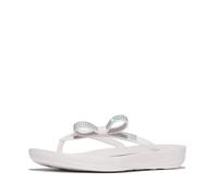 Fitflop Chanclas Iqushion Glitz-Bow para mujer, Blanco urbano., 42 EU