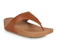 Fitflop Lulu Toe Post-Leather, Sandalias con Plataforma Mujer, Light Tan, 36 EU