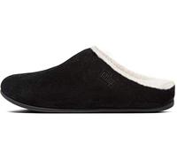 FitFlop Chrissie Shearling, Pantuflas Mujer, Negro Black 001, 42 EU