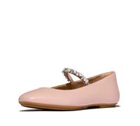 Fitflop DELICATO - Zapatos Planos de Ballet de Piel con Perlas y Cristales para Mujer, Color Rubor desteñido, 3, Rubor desteñido, 36 EU