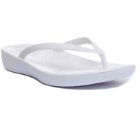 Fitflop Sandalia Iqushion Ergonómica Alto Rebote Espuma de Aire Mujer Bronce UK 3