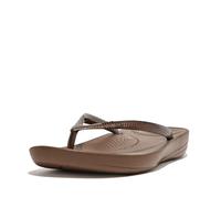 Fitflop IQUSHION Flip Flop-Solid, Chanclas Mujer, Bronze, 43 EU