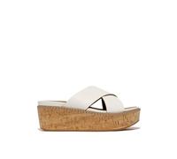 FitFlop Esparteña de mujer con cuña y tiras cruzadas.. Blanco 40/6,5