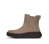 Fitflop F-Mode - Botas Chelsea de ante para mujer, color gris pardo, talla 36, marrón, 36 EU
