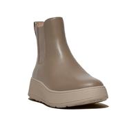 Fitflop F-Mode Botas Chelsea de Piel con Plataforma Plana, Mujer, Gris Minky, 37 EU