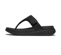 Fitflop F-Mode Go Adjustable Flatform Toe-Post Sandals, Sandalia Mujer, Black, 39 EU