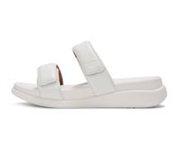Fitflop F-Mode Go Adjustable Flatform Two-Bar Slides, Sandalias deslizantes Mujer, Blanco Urbano, 35.5 EU Estrecho